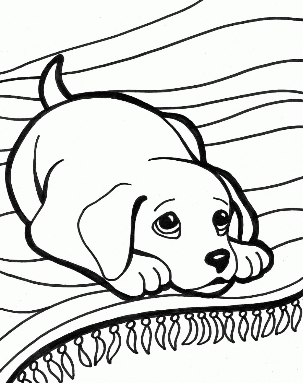 Hunde Malvorlagen für Kinder. Drucken Sie online kostenlos!