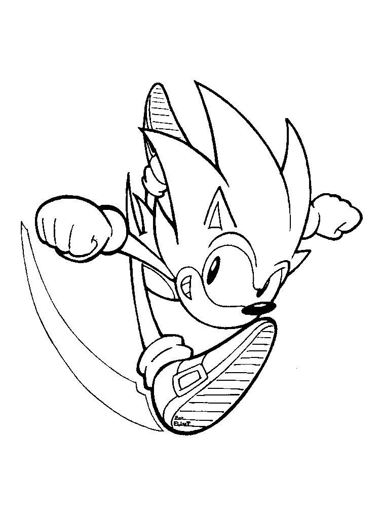 Sonic coloring pages. 100 Pictures. Print for free for children