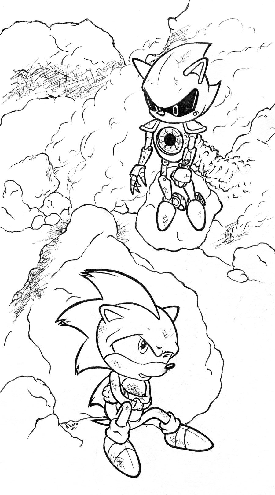 Disegni di Sonic da Colorare