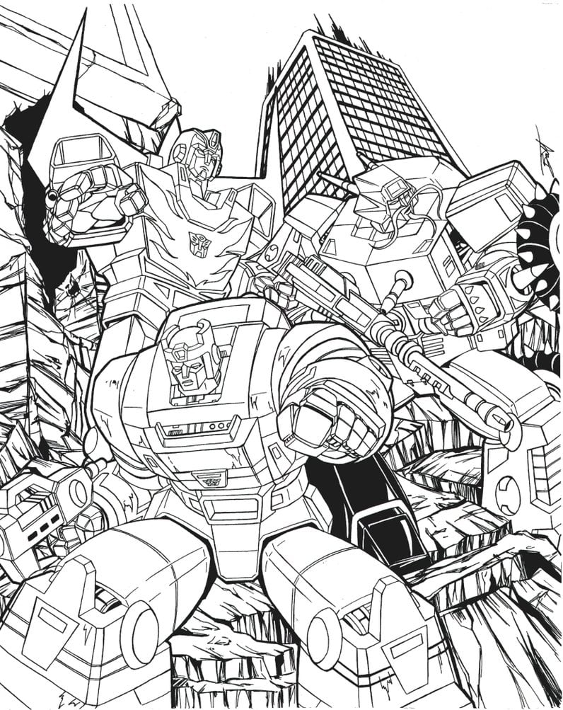 Transformers Coloring Pages 100 Pictures Free Printable.