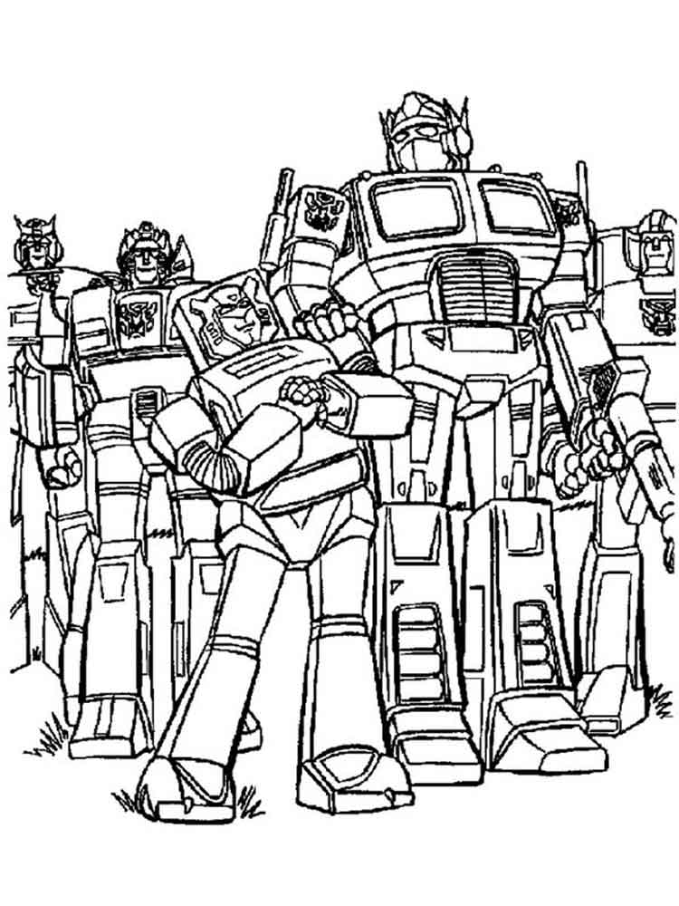 Dibujos de Transformers para Colorear - 100 imágenes para imprimir gratis