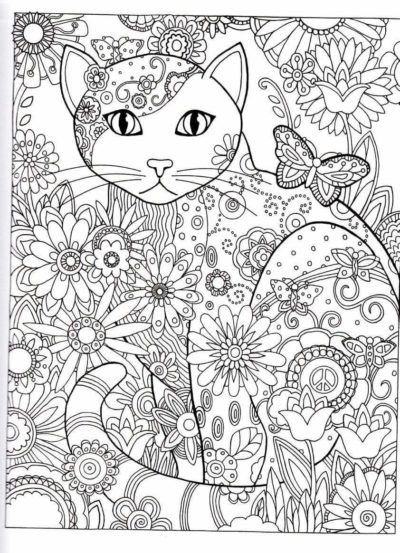 Complex Coloring Pages for 10- to 12-Year-Old Girls. Print Them for Free!