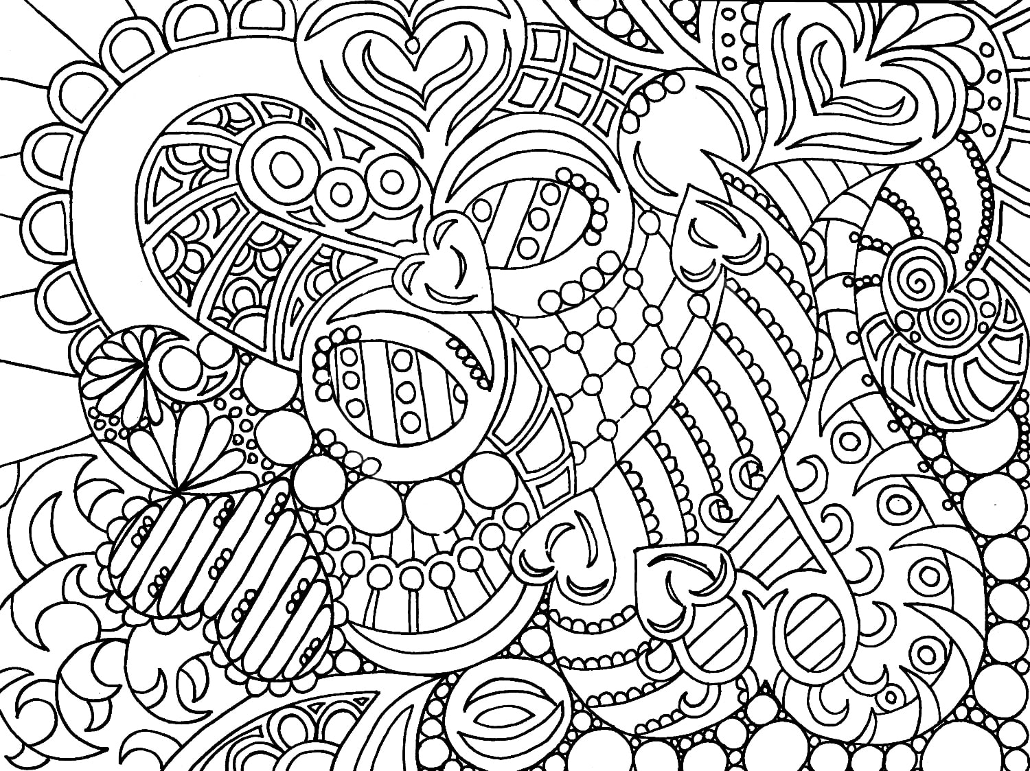 Hard Coloring Pages For Girls | 100 images Free Printable