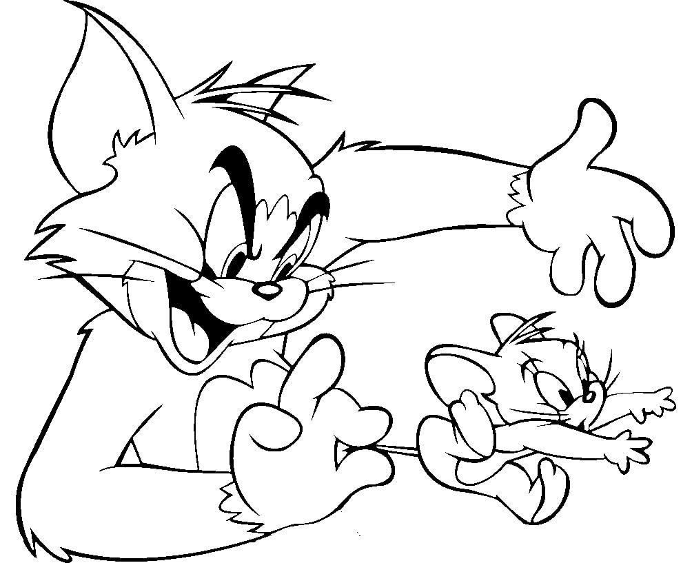Desenhos do Tom e Jerry para colorir - Imprima gratuitamente