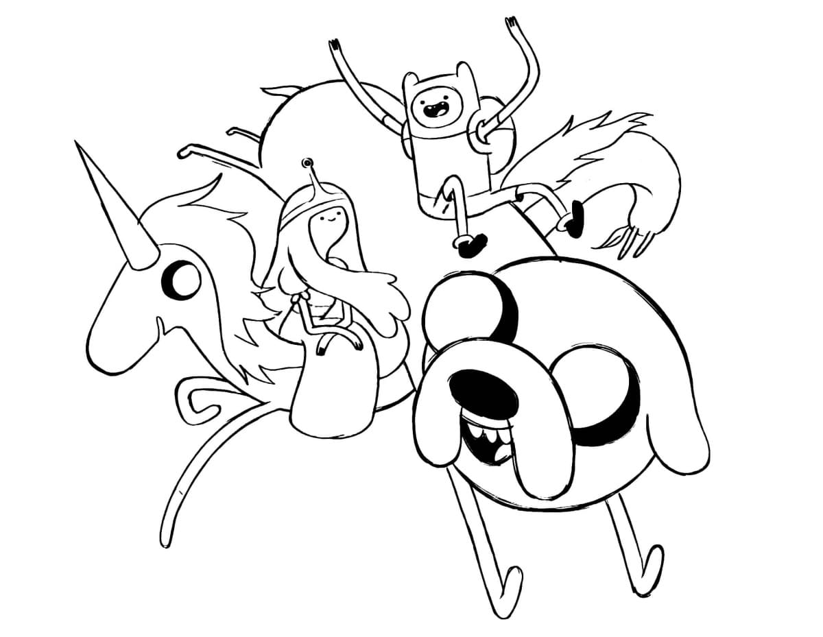 Disegni di Adventure Time da Colorare
