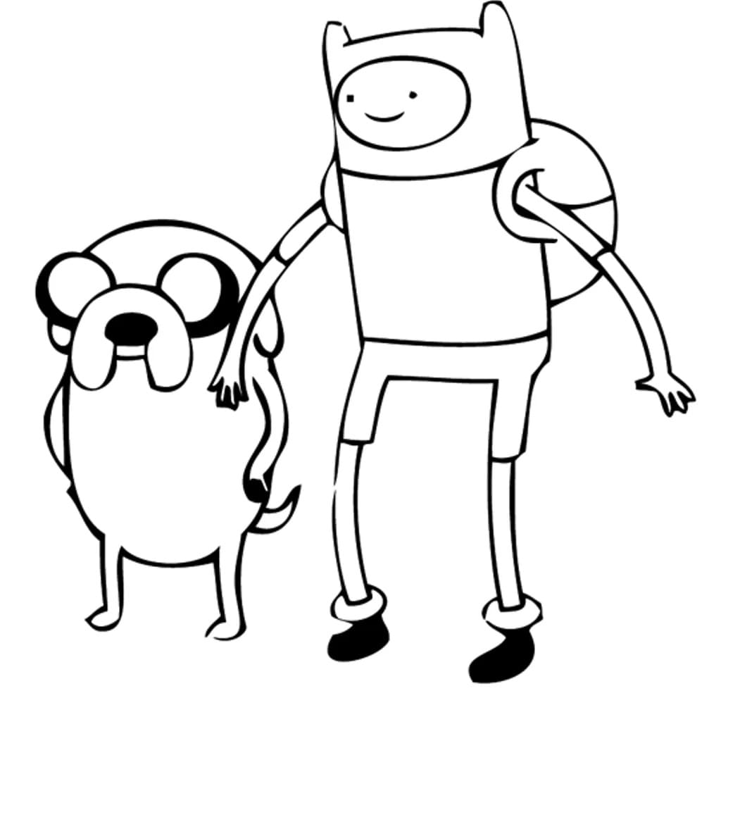 Coloriage Adventure Time à imprimer